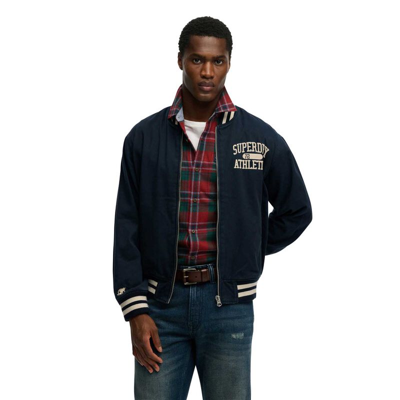 Superdry Twill Varsity Bomber Jacket image number 0